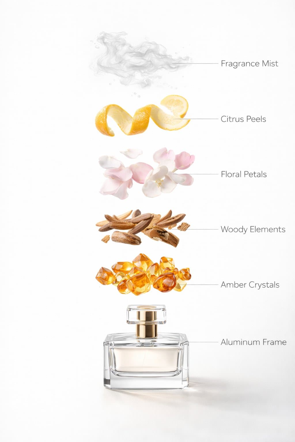 The perfume start to round spin while ingredients separate g