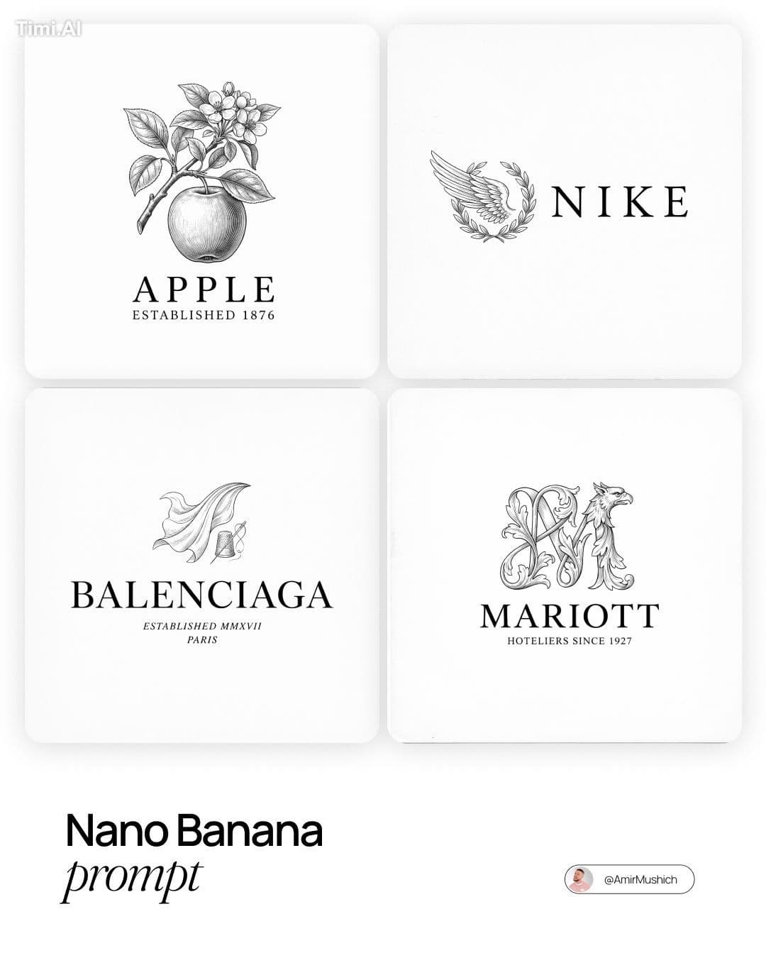 [BRAND NAME]. 
Act as a master engraver creating a refined, 