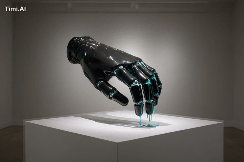 A 3D-printed porcelain [subject], smooth and minimal, glazed