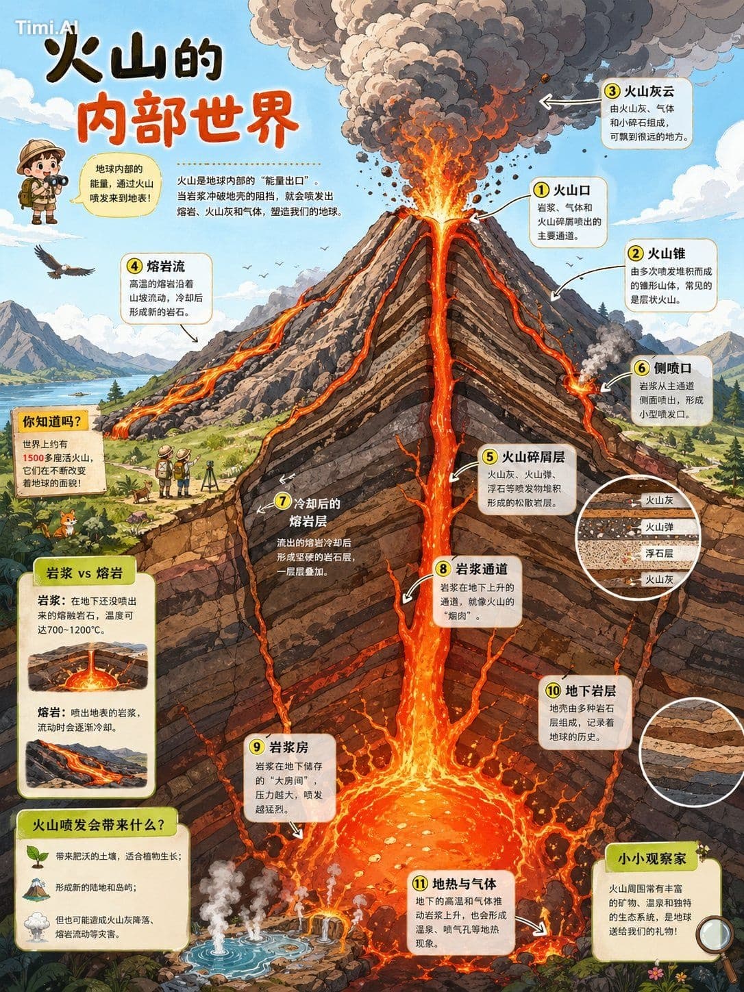 请根据【主题】创作一张高完成度、适合系列化发布的「剖面科普图解绘本 / Cutaway Educational Pict
