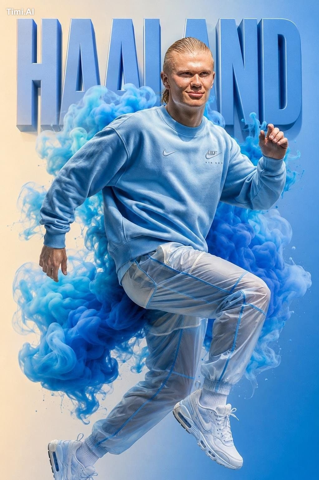 Ultra-premium sportswear campaign featuring a world-class fo
