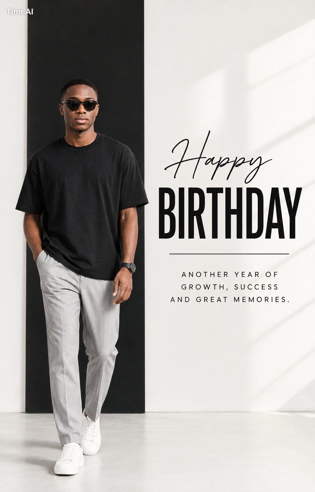 Prompt (Ultra-Realistic Minimalist Luxury Birthday Poster, E