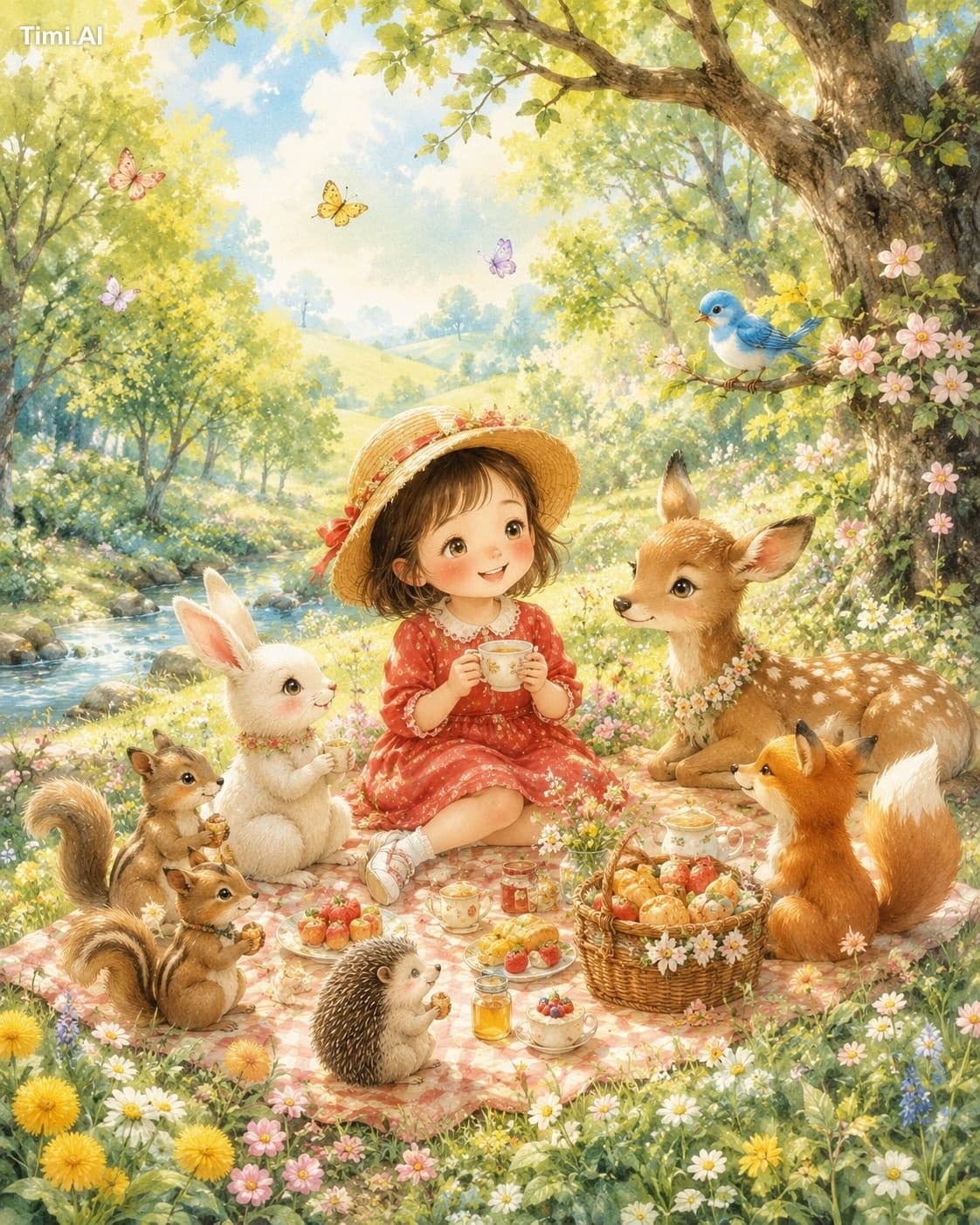 ChatGPTで心が温まる絵本風イラストを作りたい人へ。
このプロンプトを使うだけで、
・絵本の1ページ
・児童書の